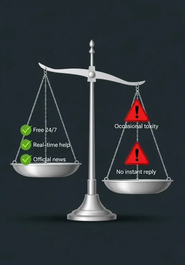 Discord Server 10 Pros and cons of the Delta Executor Discord server: advantages include free access and real-time support; downsides include possible toxicity and wait times.